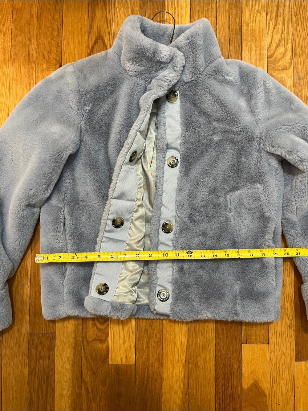Baby Blue super soft faux fur xs jacket by Anthropology - Picture 10 of 10